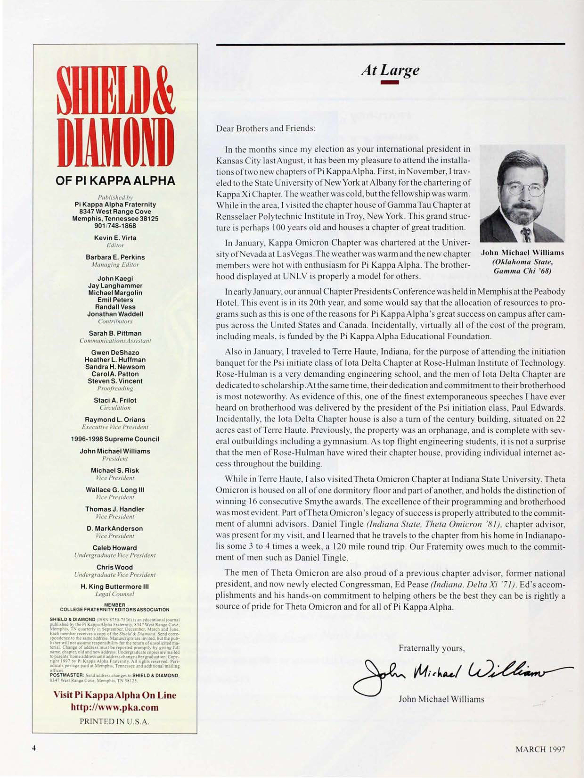 From the President's Desk